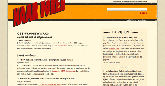 schermafdruk: naarvoren.nl
