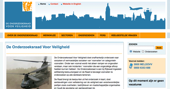 schermafdruk: onderzoeksraad.nl