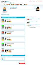 schermafdruk: sortofdate.com